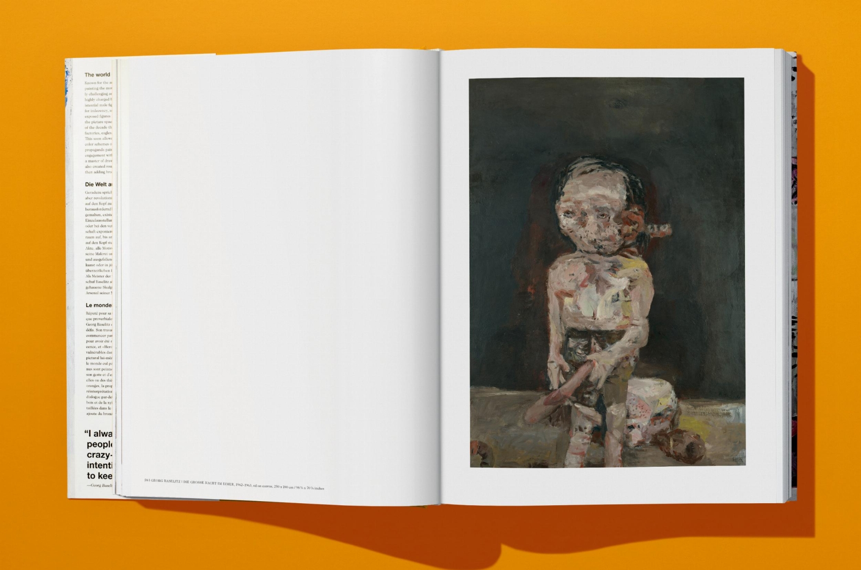  BASELITZ: BILDER, DIE DEN KOPFゲオルク TRACES: Georg Baselitz (23/1/1938-30/4/2026) – dreamideamachine