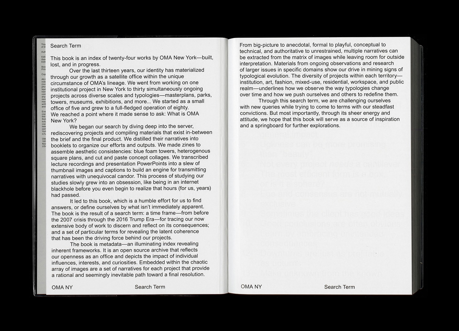 OMA NY: Search Term | Coffee Table Book