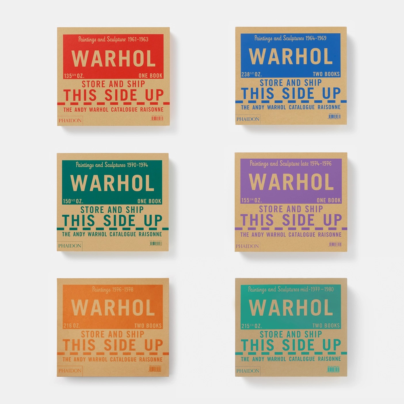 The Andy Warhol Catalogue Raisonné | 6 Art Books